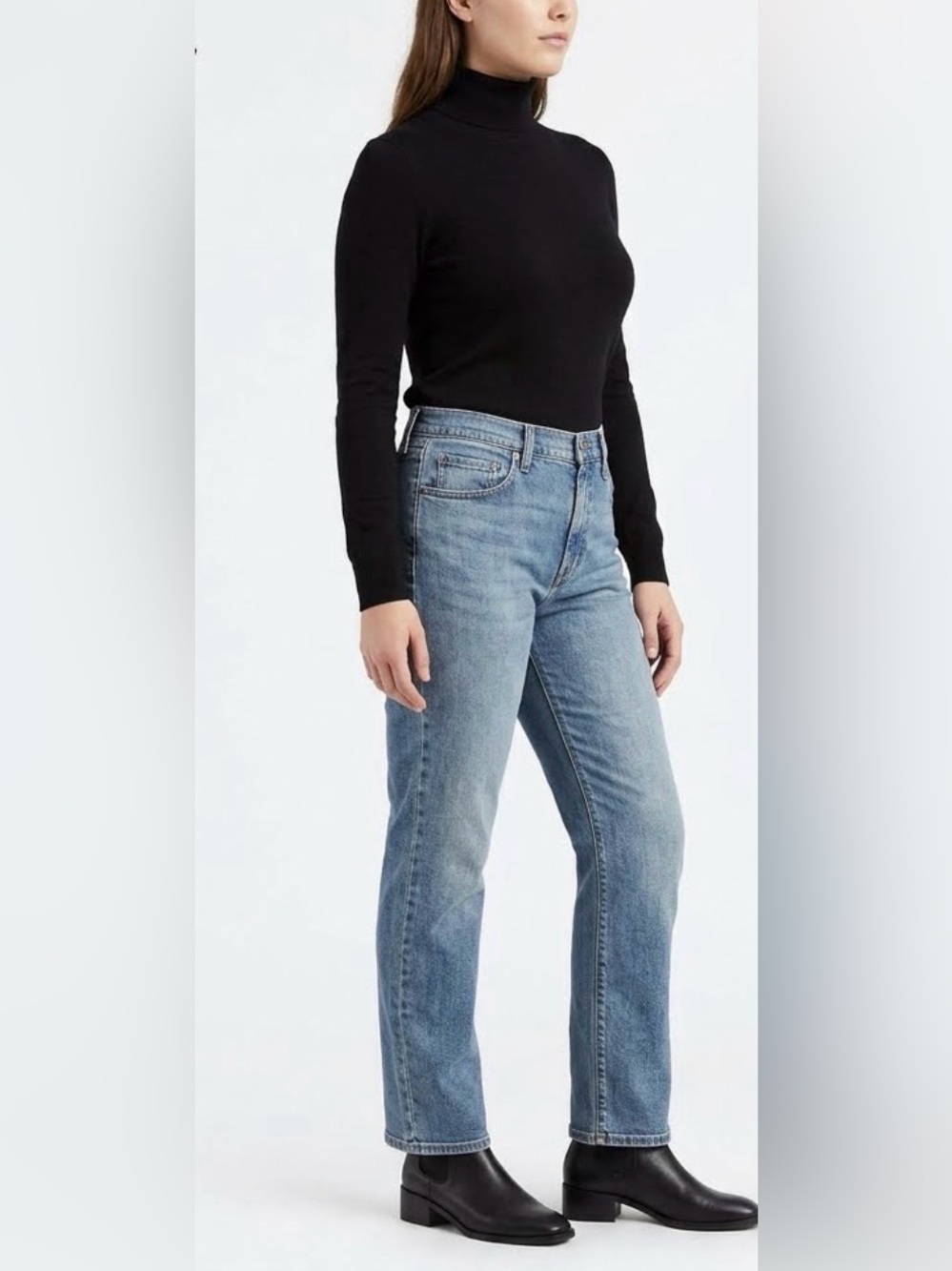 Vintage Levi’s 505 Straight Leg Jeans Women’s Size 14 Medium Wash High Rise Y2K